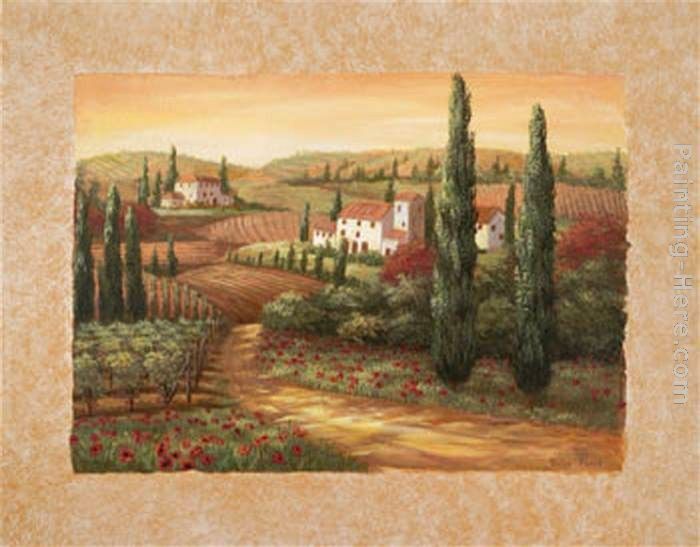 Vivian Flasch Tuscan Sunset II Painting 50 off ArtExpress.ws